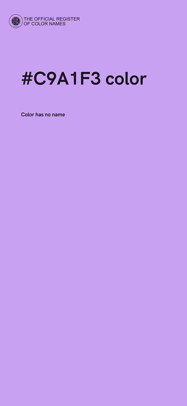 #C9A1F3 color image