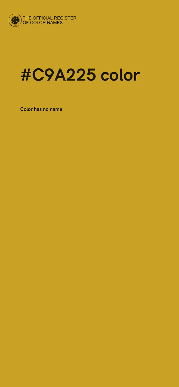 #C9A225 color image