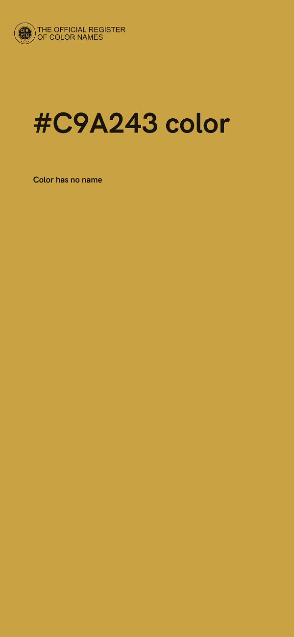 #C9A243 color image