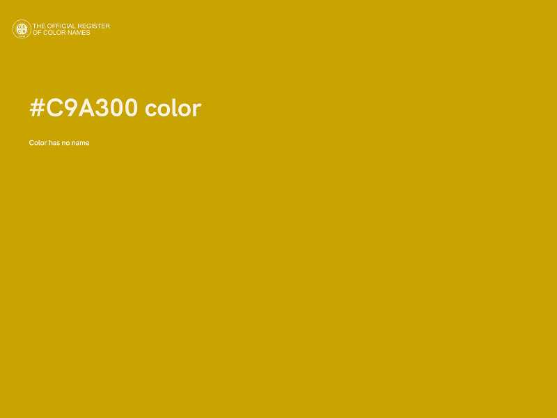 #C9A300 color image