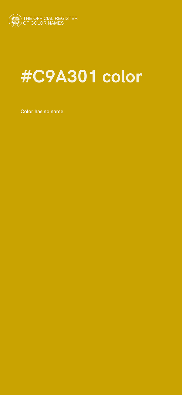 #C9A301 color image