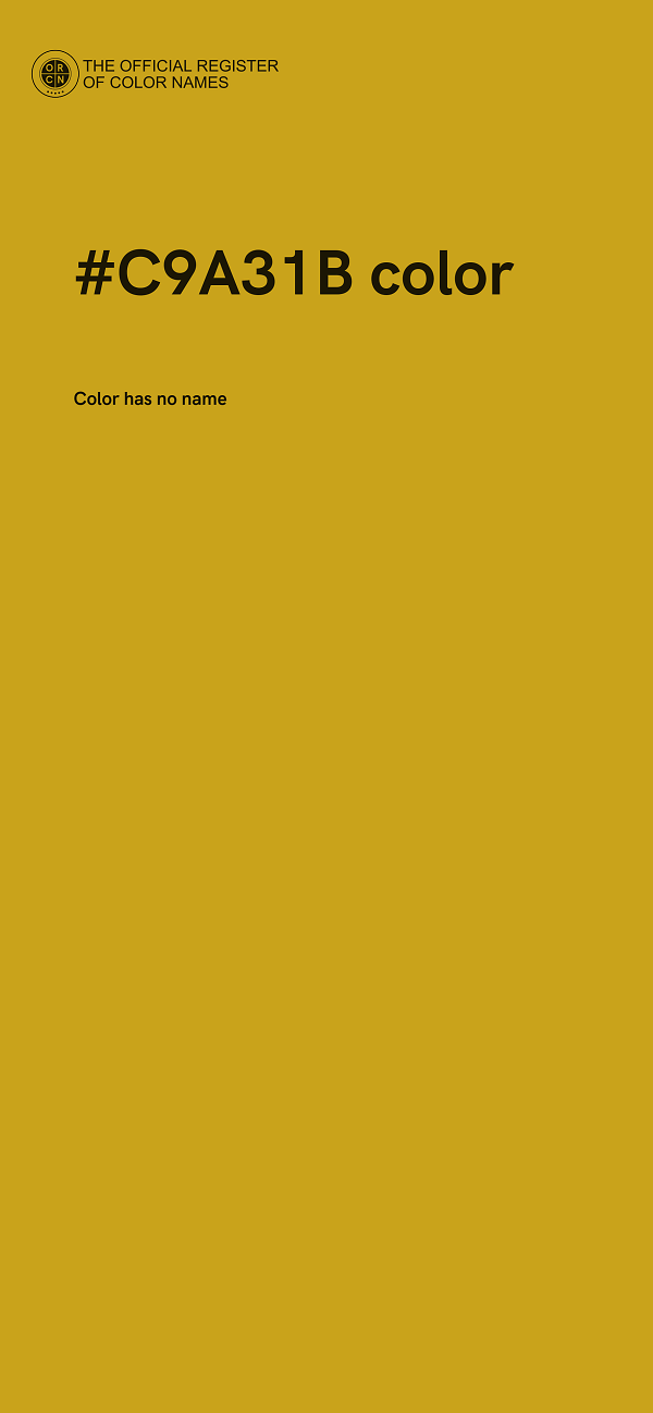 #C9A31B color image