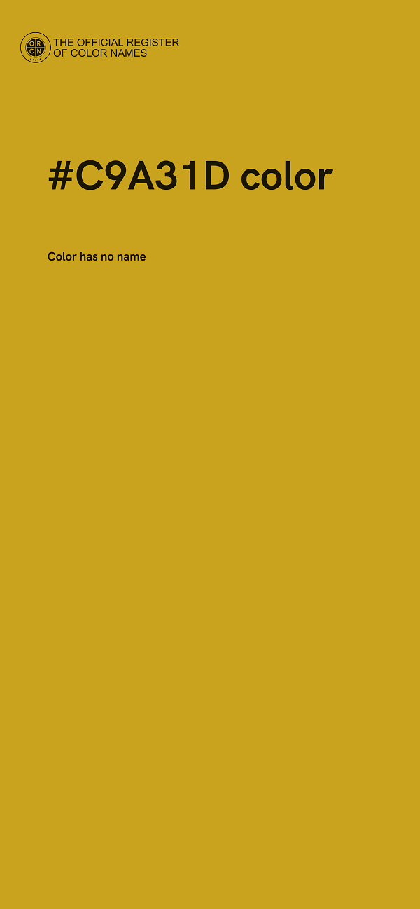 #C9A31D color image