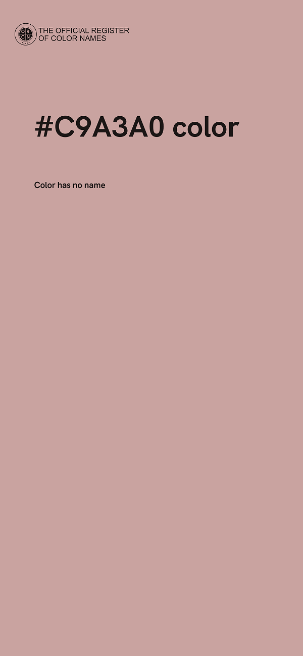#C9A3A0 color image