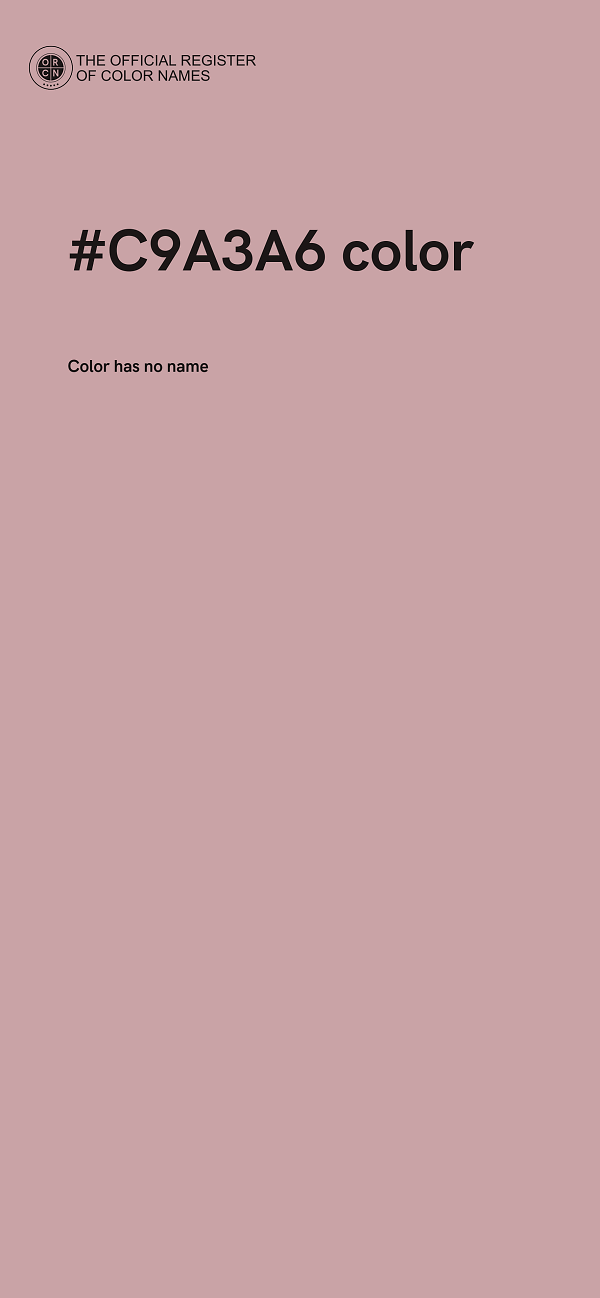 #C9A3A6 color image