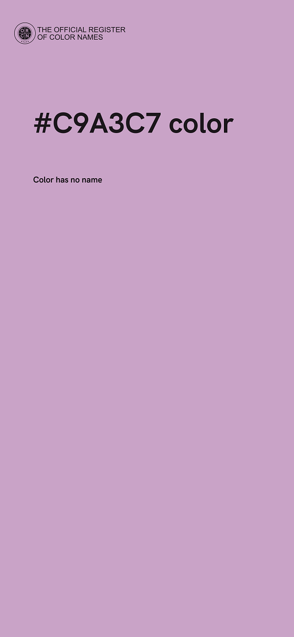 #C9A3C7 color image