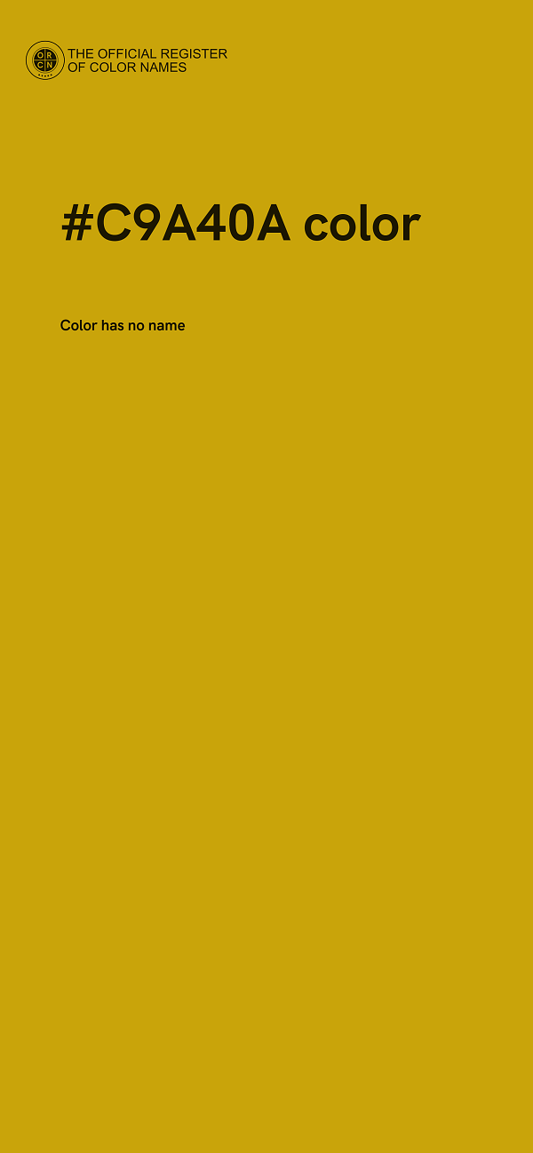 #C9A40A color image