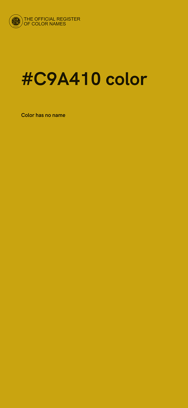 #C9A410 color image