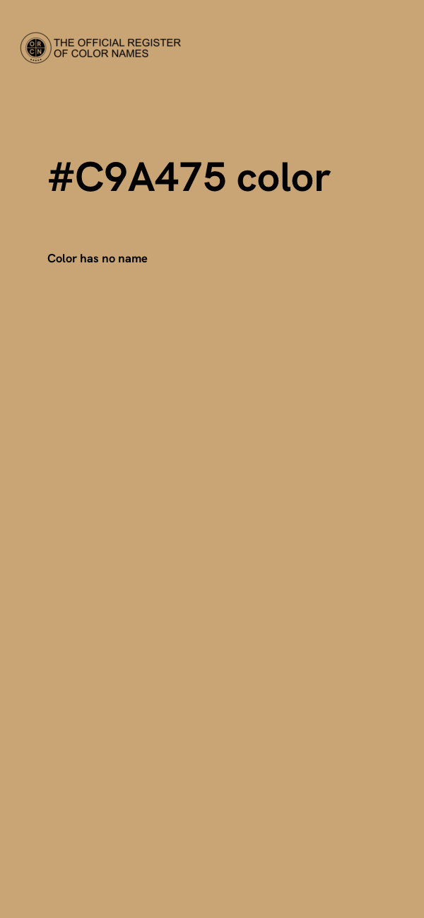 #C9A475 color image