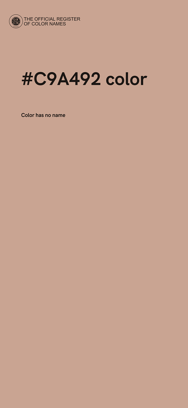 #C9A492 color image
