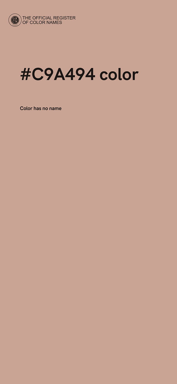 #C9A494 color image