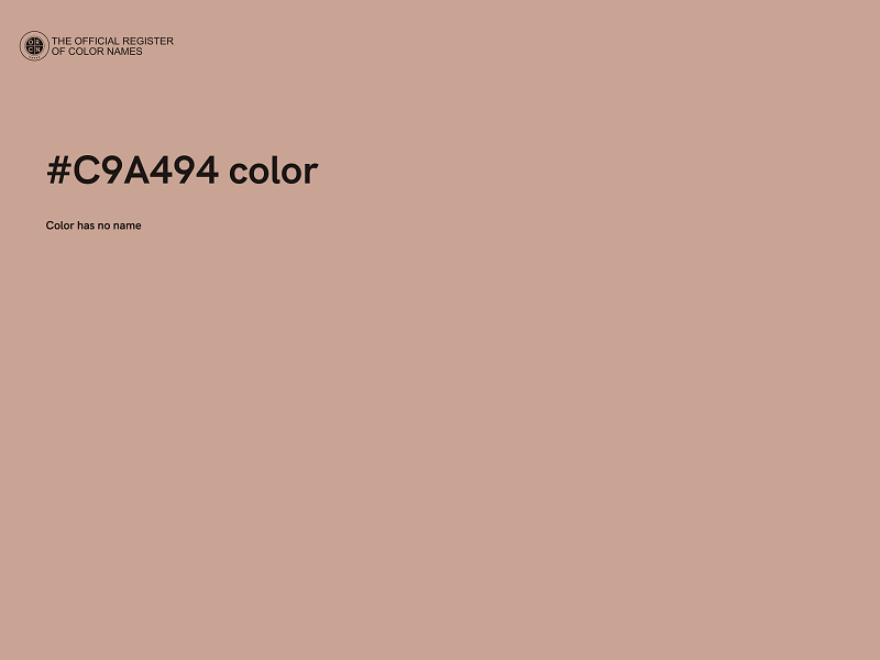 #C9A494 color image