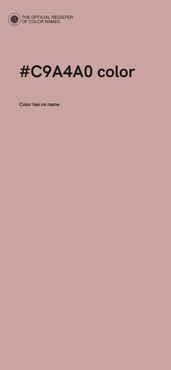 #C9A4A0 color image