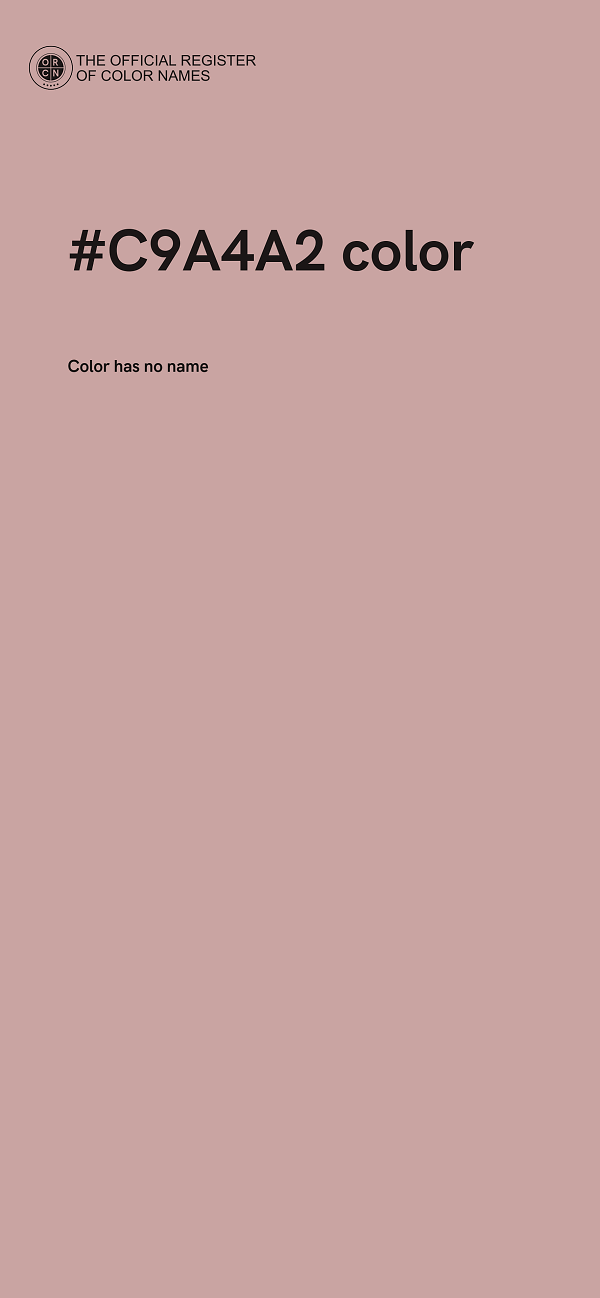 #C9A4A2 color image