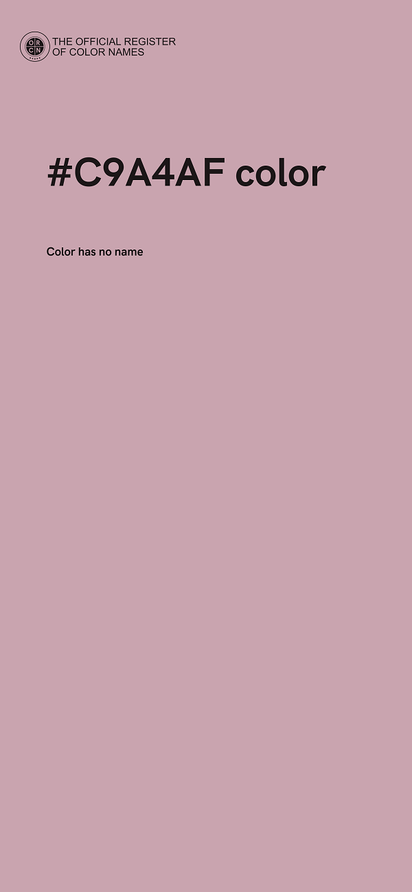 #C9A4AF color image