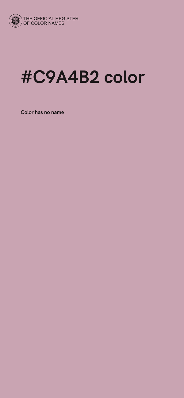 #C9A4B2 color image