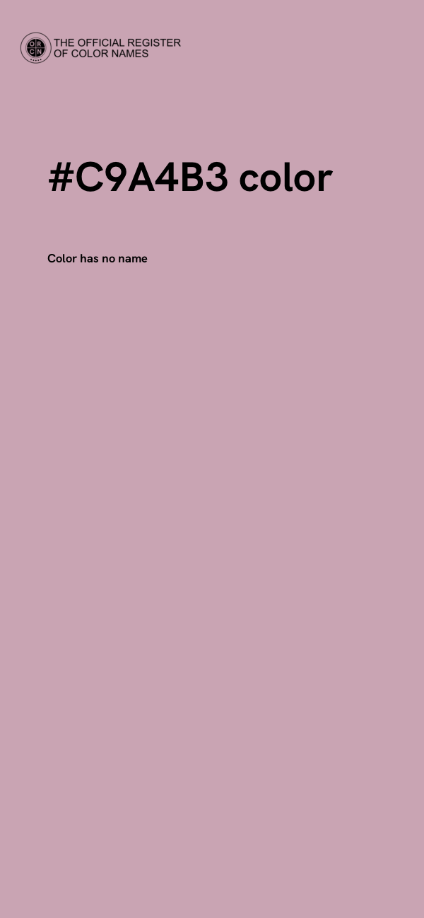 #C9A4B3 color image