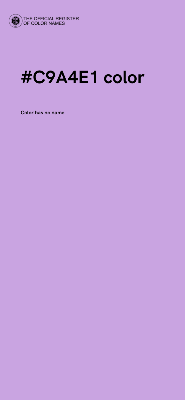 #C9A4E1 color image