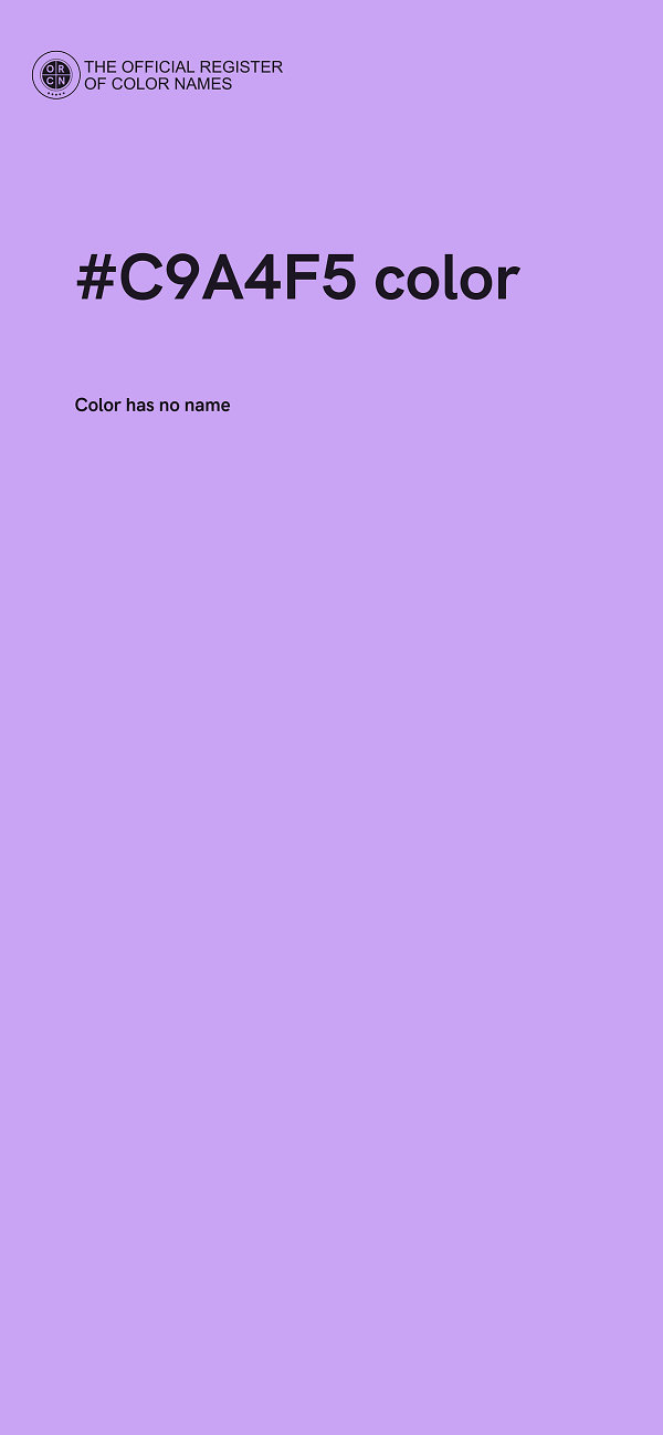 #C9A4F5 color image