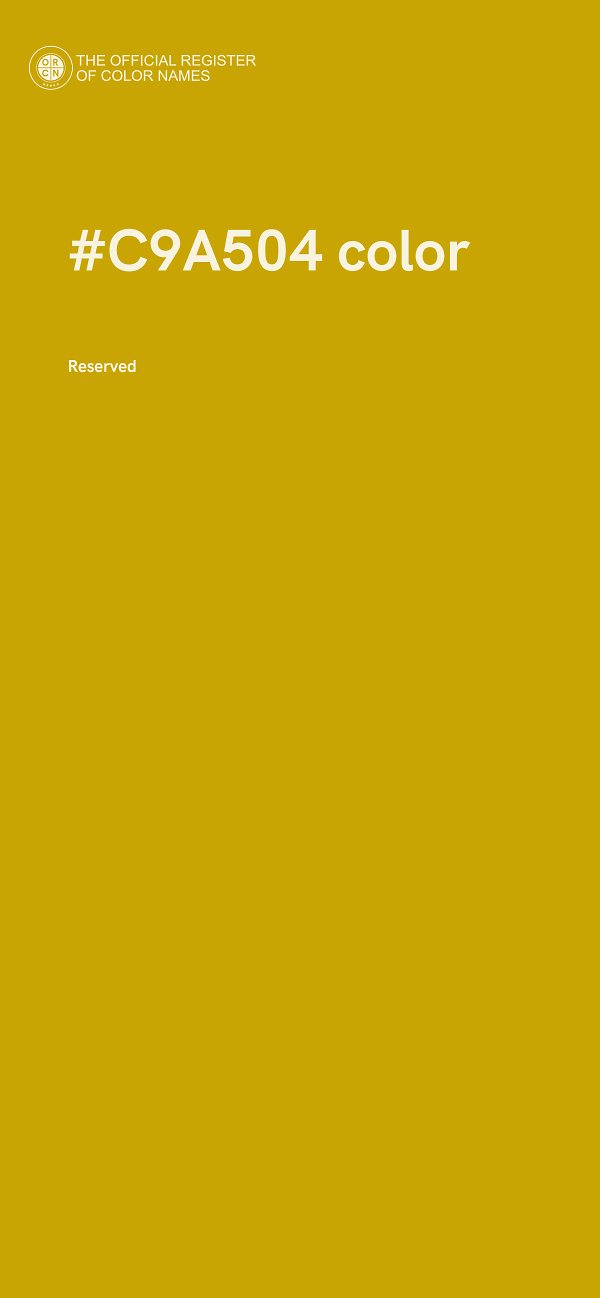 #C9A504 color image