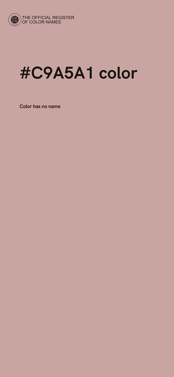 #C9A5A1 color image