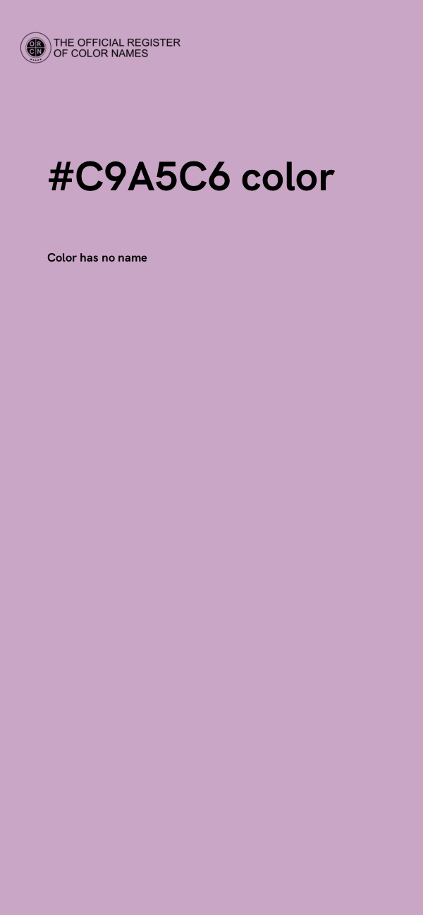 #C9A5C6 color image