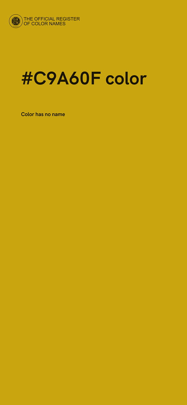 #C9A60F color image