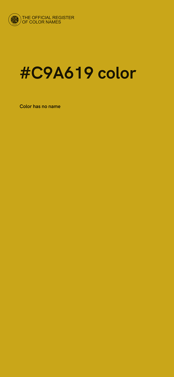 #C9A619 color image