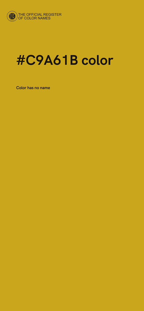 #C9A61B color image