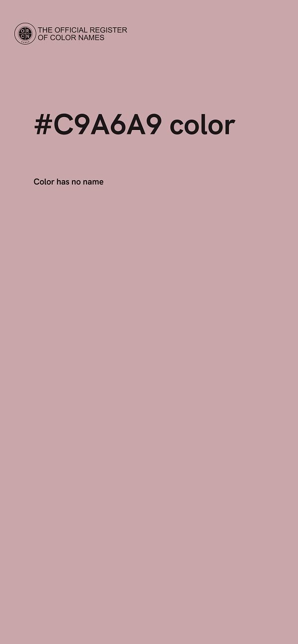 #C9A6A9 color image