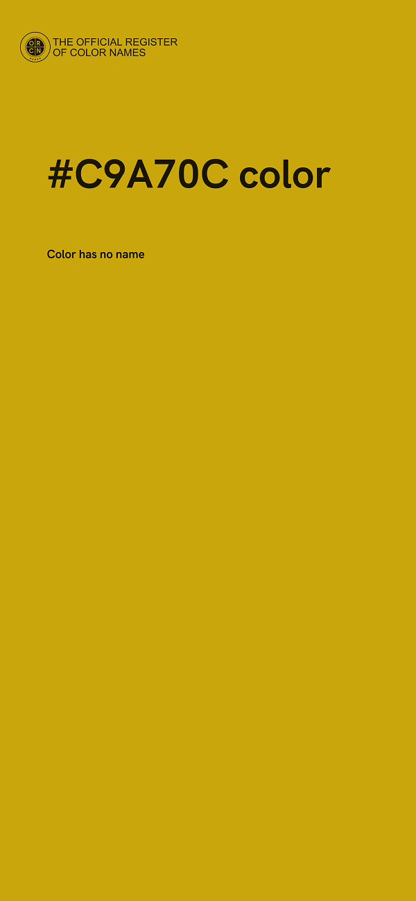 #C9A70C color image