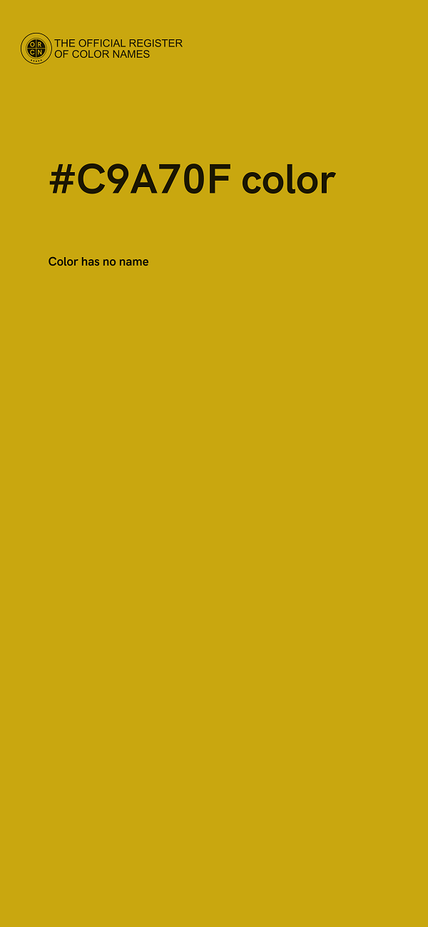 #C9A70F color image