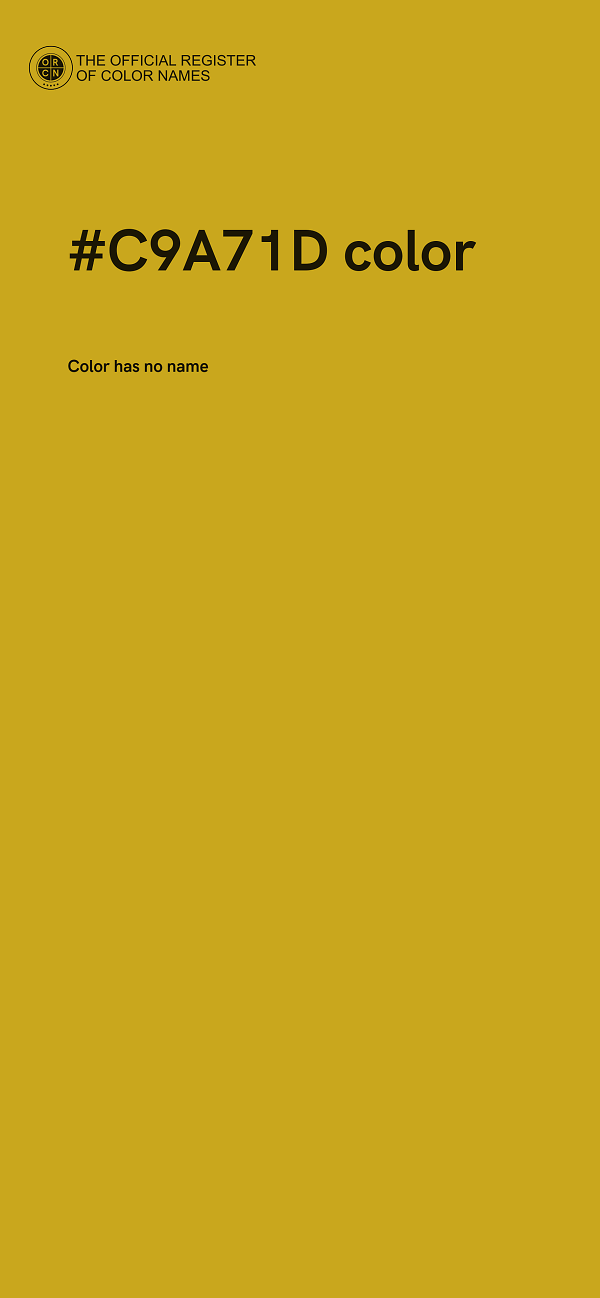 #C9A71D color image
