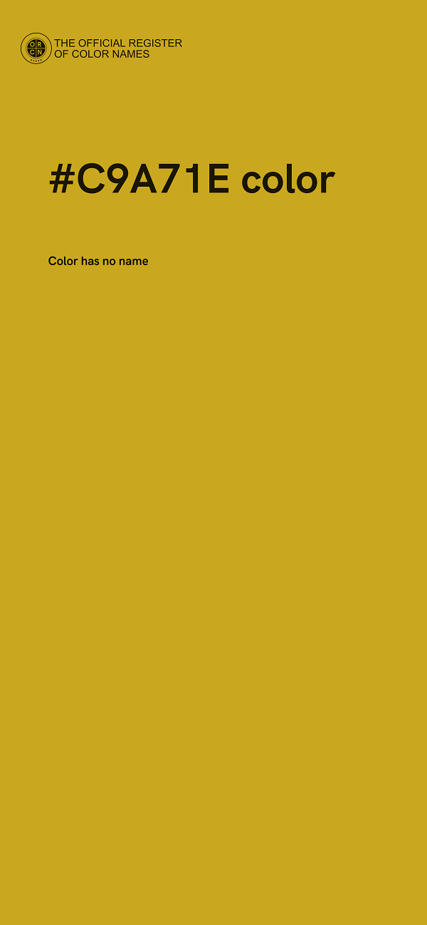 #C9A71E color image