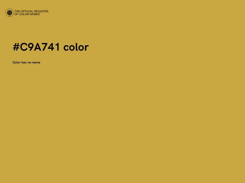 #C9A741 color image