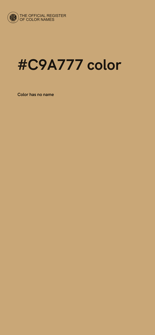 #C9A777 color image