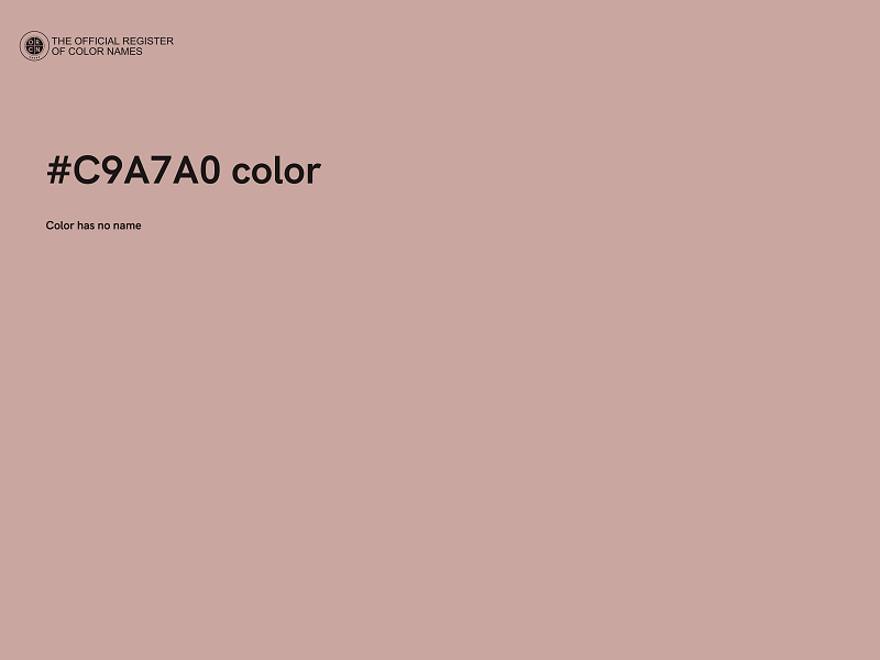 #C9A7A0 color image