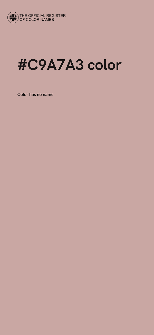 #C9A7A3 color image
