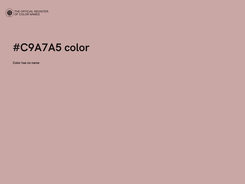 #C9A7A5 color image