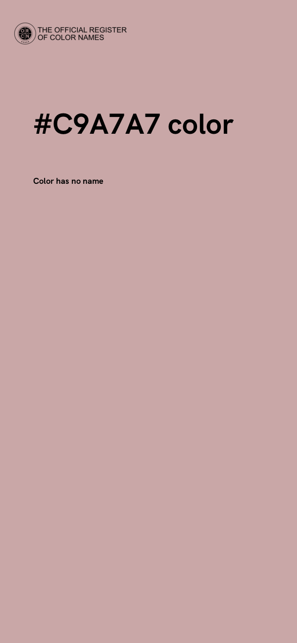 #C9A7A7 color image