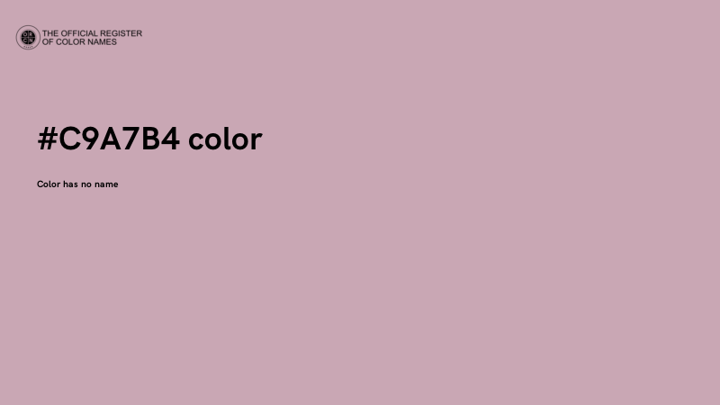 #C9A7B4 color image