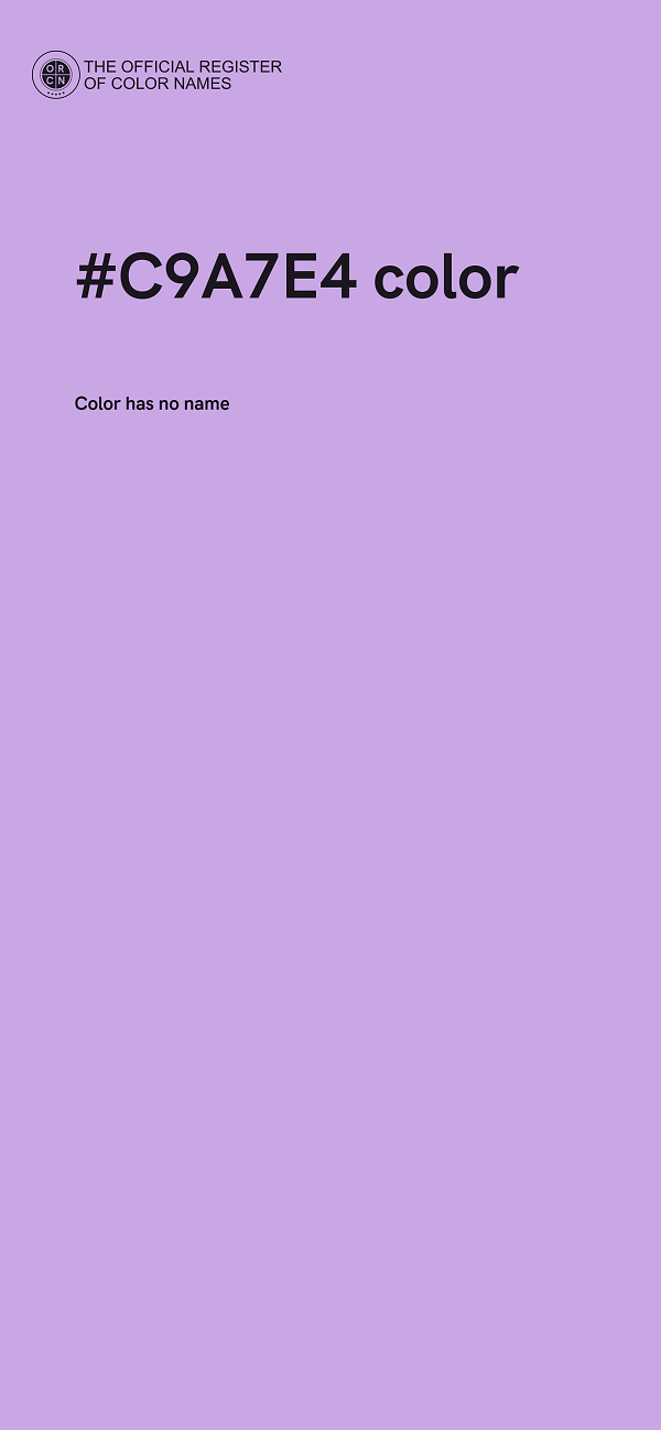 #C9A7E4 color image