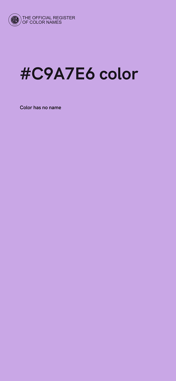 #C9A7E6 color image