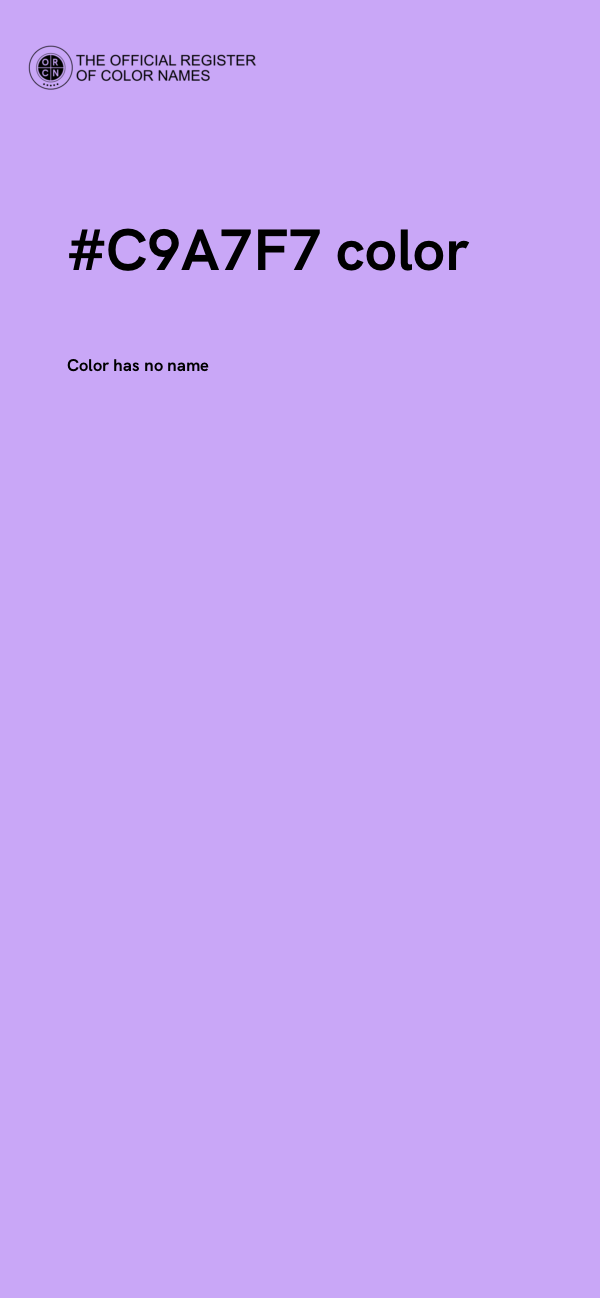 #C9A7F7 color image