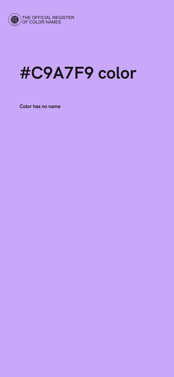 #C9A7F9 color image