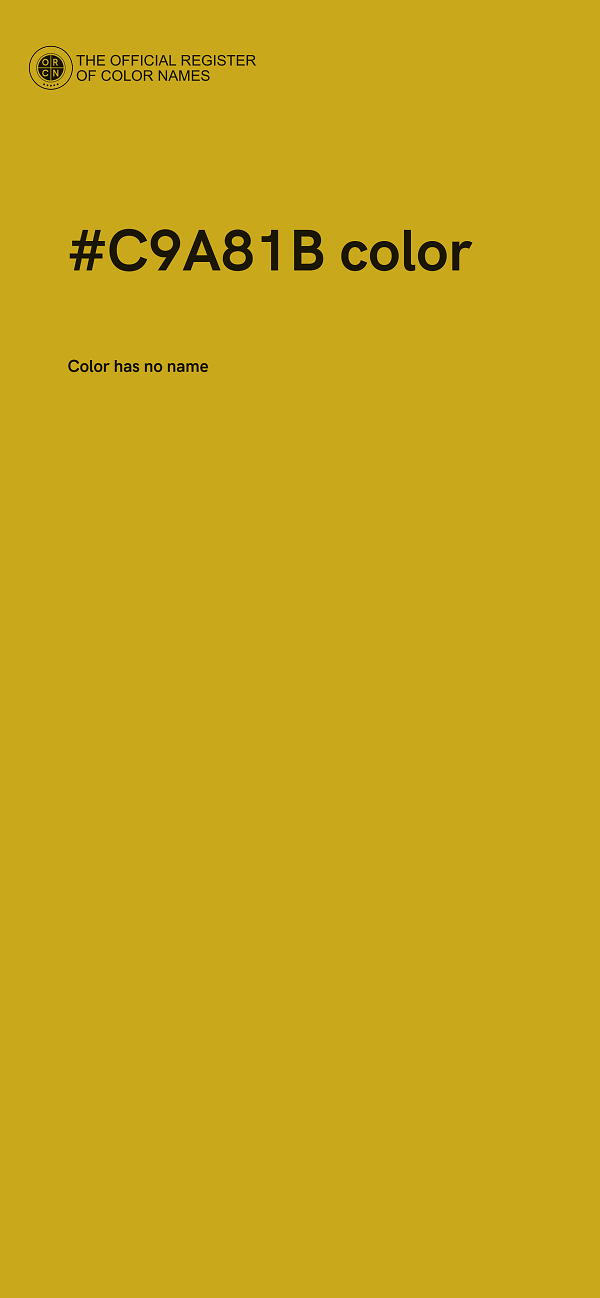 #C9A81B color image