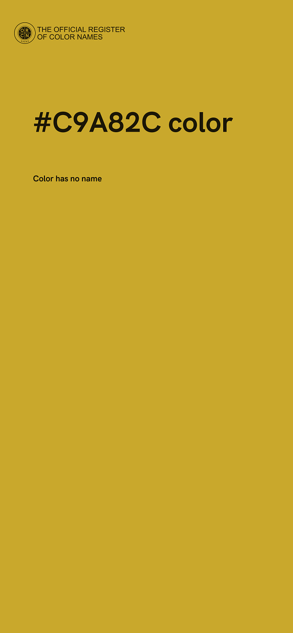 #C9A82C color image