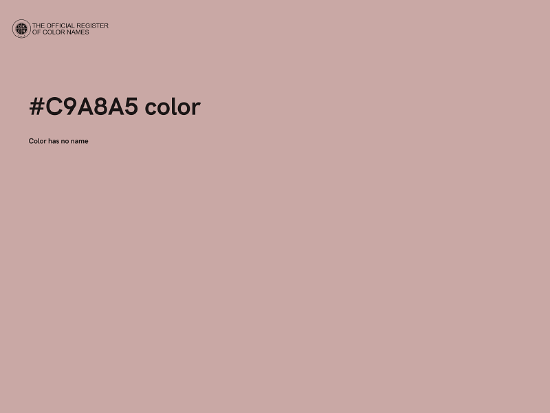 #C9A8A5 color image