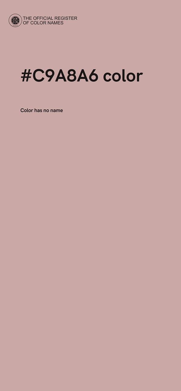#C9A8A6 color image