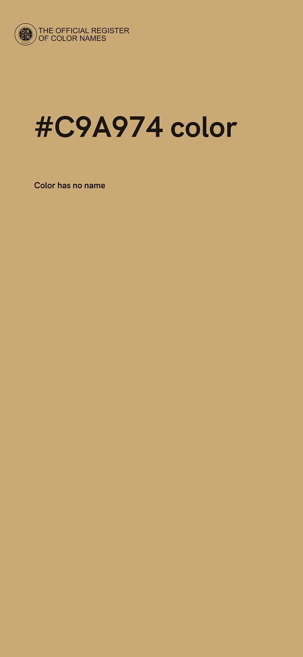 #C9A974 color image